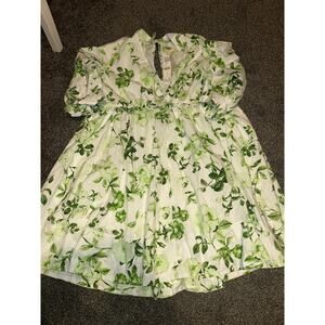 Anthropologie Maeve V-Neck Tunic Dress M Women's Casual Floral Mini NEW 4130